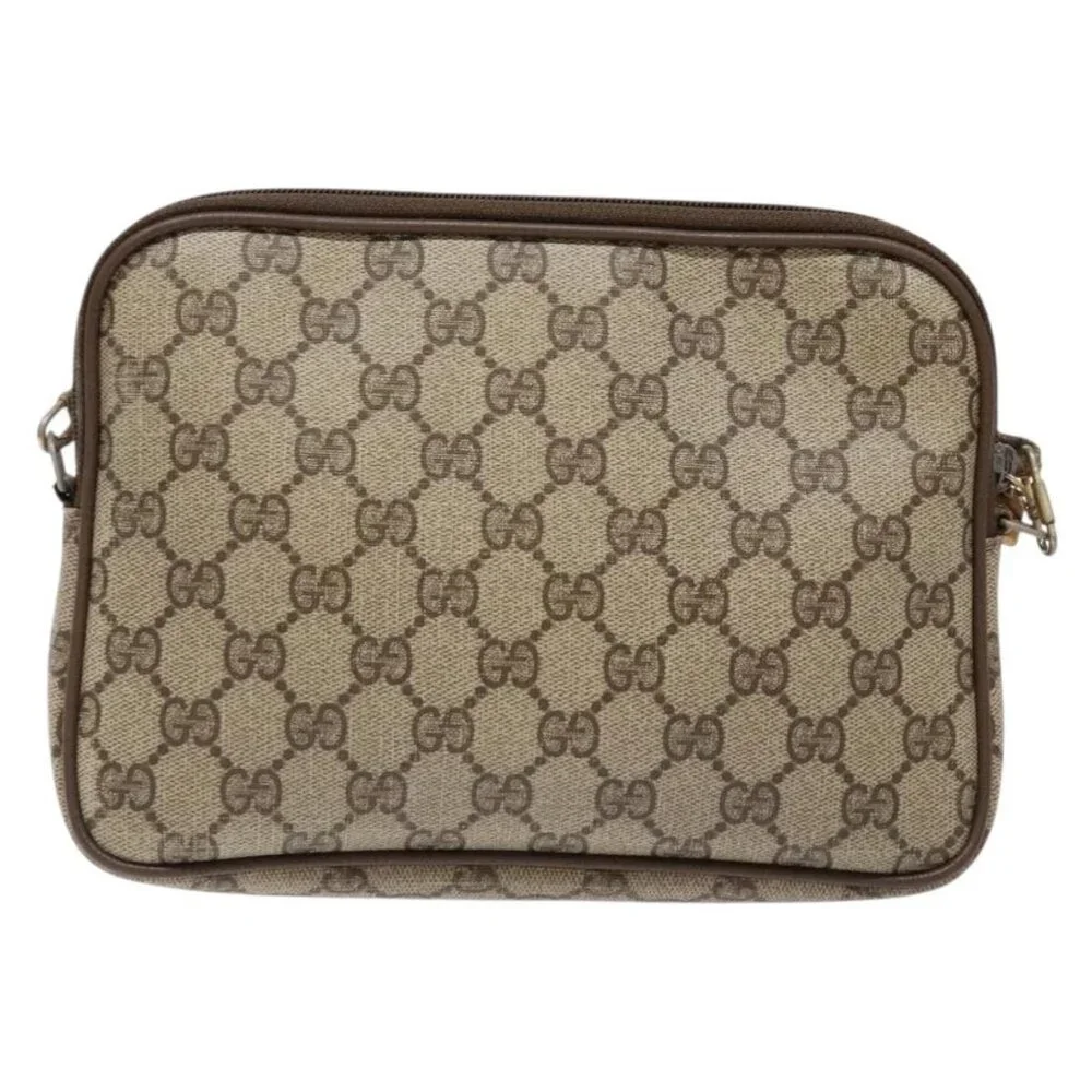 GUCCI GG Supreme Shoulder Bag PVC Beige Gold 114291 Auth 137544 - Picture 3 of 16